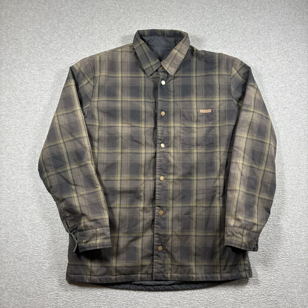 Endura Hummvee Reversible Shacket Mens XL Olive Plaid Insulated Jacket E9137